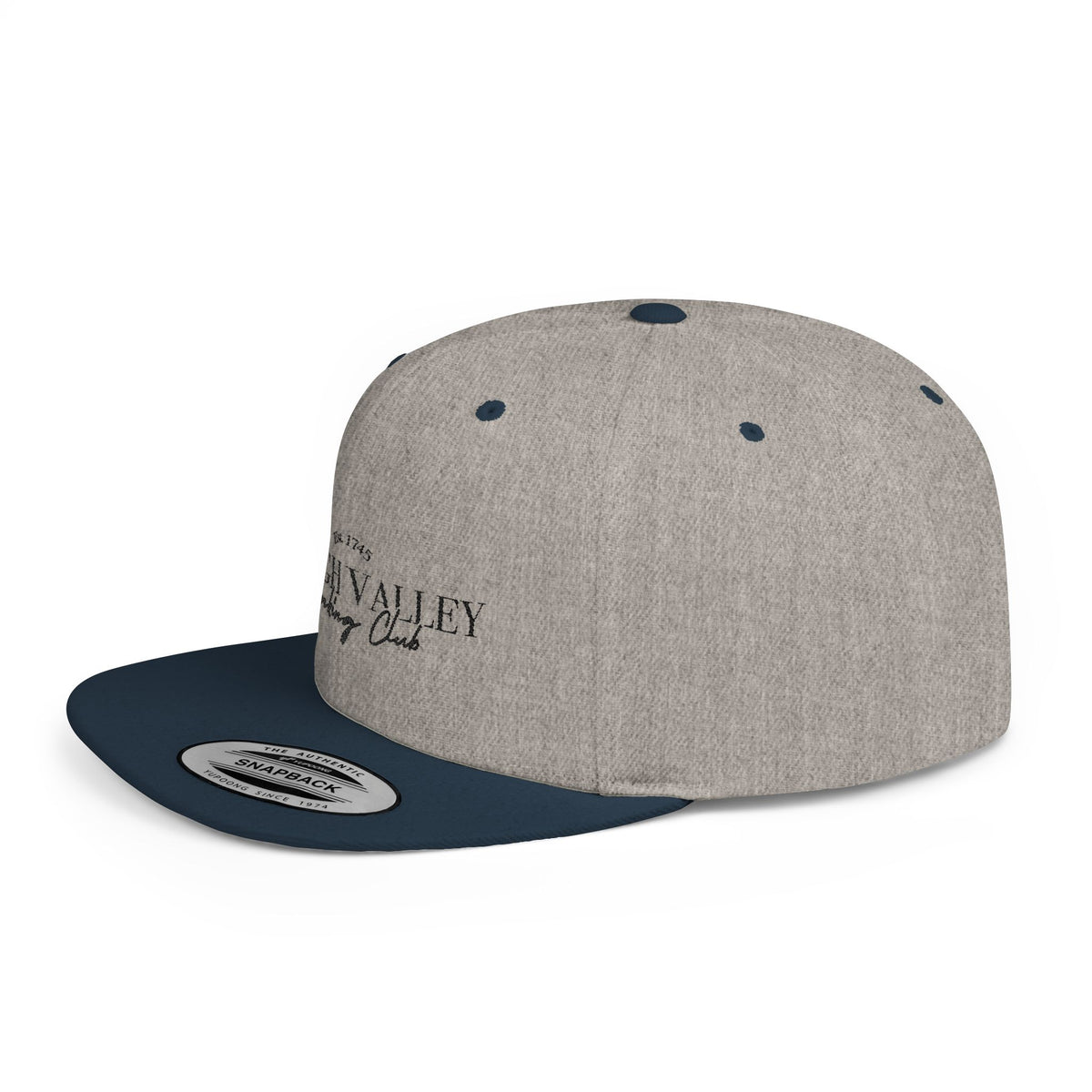 Flat Bill Snapback — Lehigh Valley Drinking Club Embroidered Hat