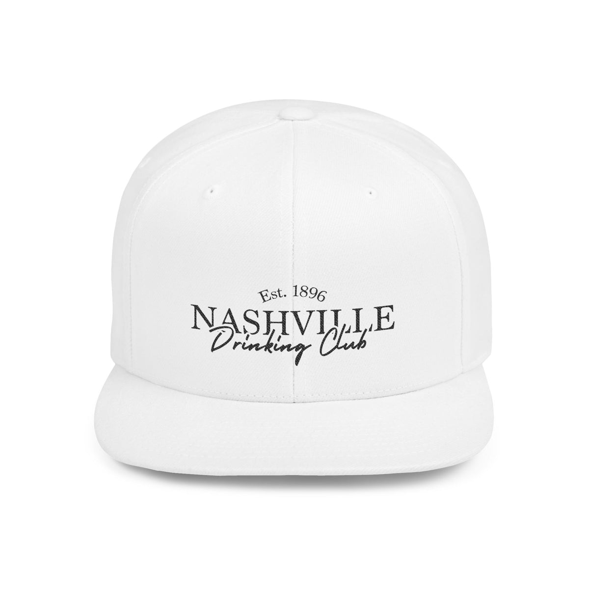 Nashville Drinking Club Flat Bill Snapback Hat