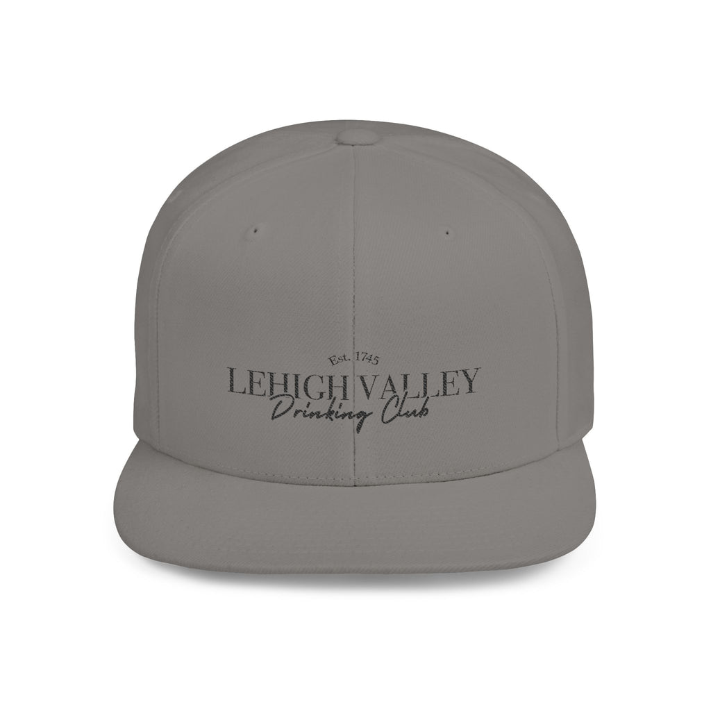 Flat Bill Snapback — Lehigh Valley Drinking Club Embroidered Hat
