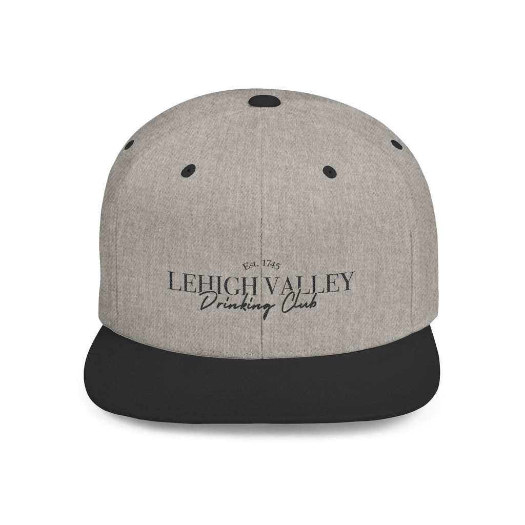 Flat Bill Snapback — Lehigh Valley Drinking Club Embroidered Hat