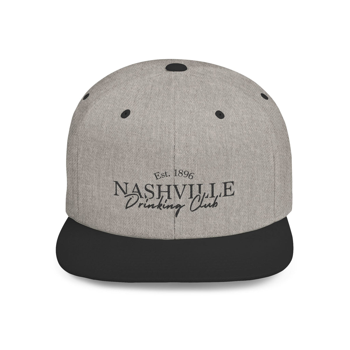 Nashville Drinking Club Flat Bill Snapback Hat