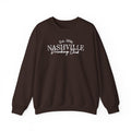 Nashville Drinking Club Crewneck Sweatshirt — 'Sip Loud, Stay Country' Skyline Pullover