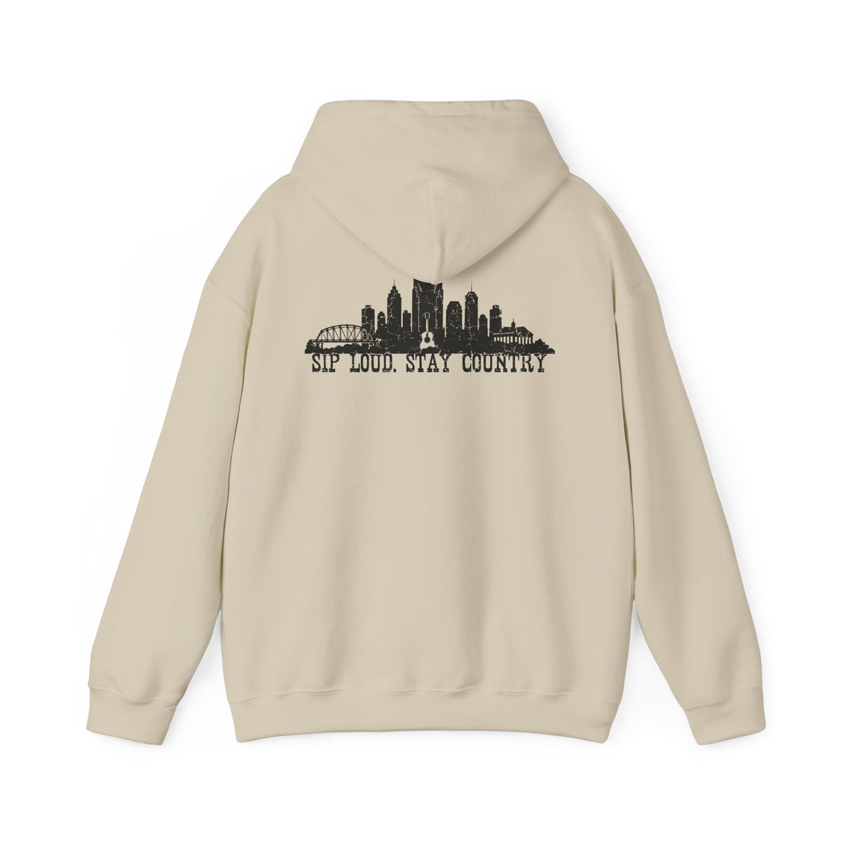Nashville Drinking Club Hoodie – Skyline Back Print, Est. 1896