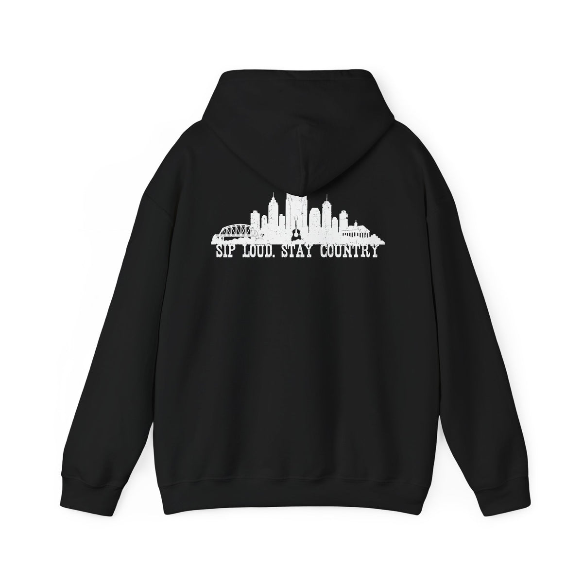 Nashville Drinking Club Hoodie – Skyline Back Print, Est. 1896