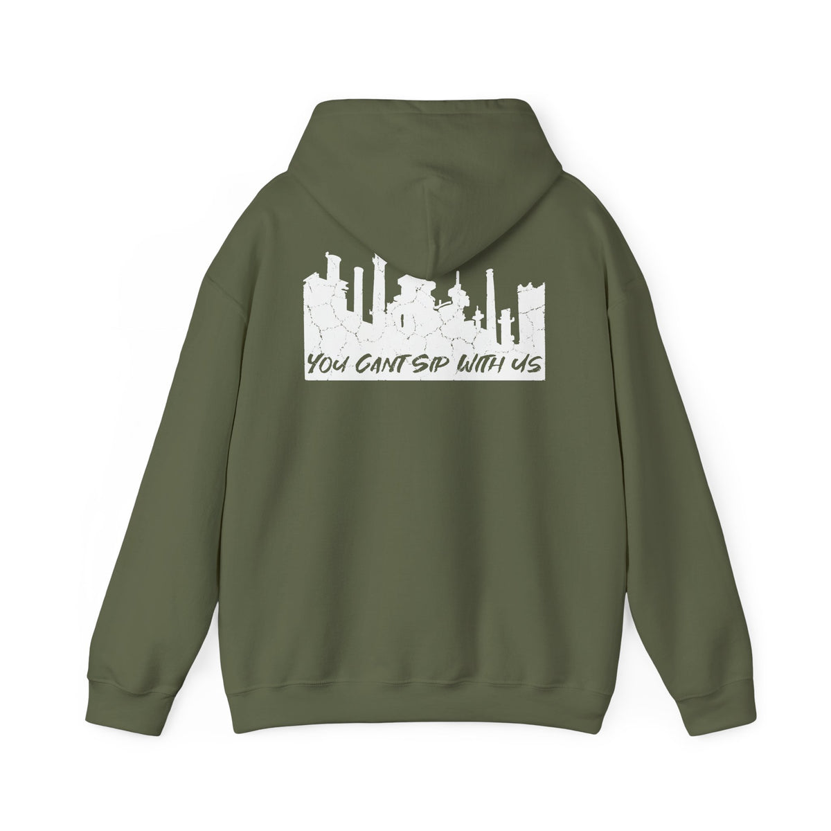 Lehigh Valley Drinking Club Hoodie — "You Can't Sip With Us" Skyline Pullover