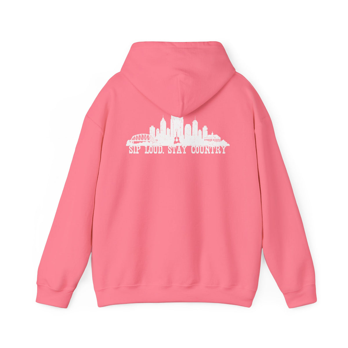 Nashville Drinking Club Hoodie – Skyline Back Print, Est. 1896