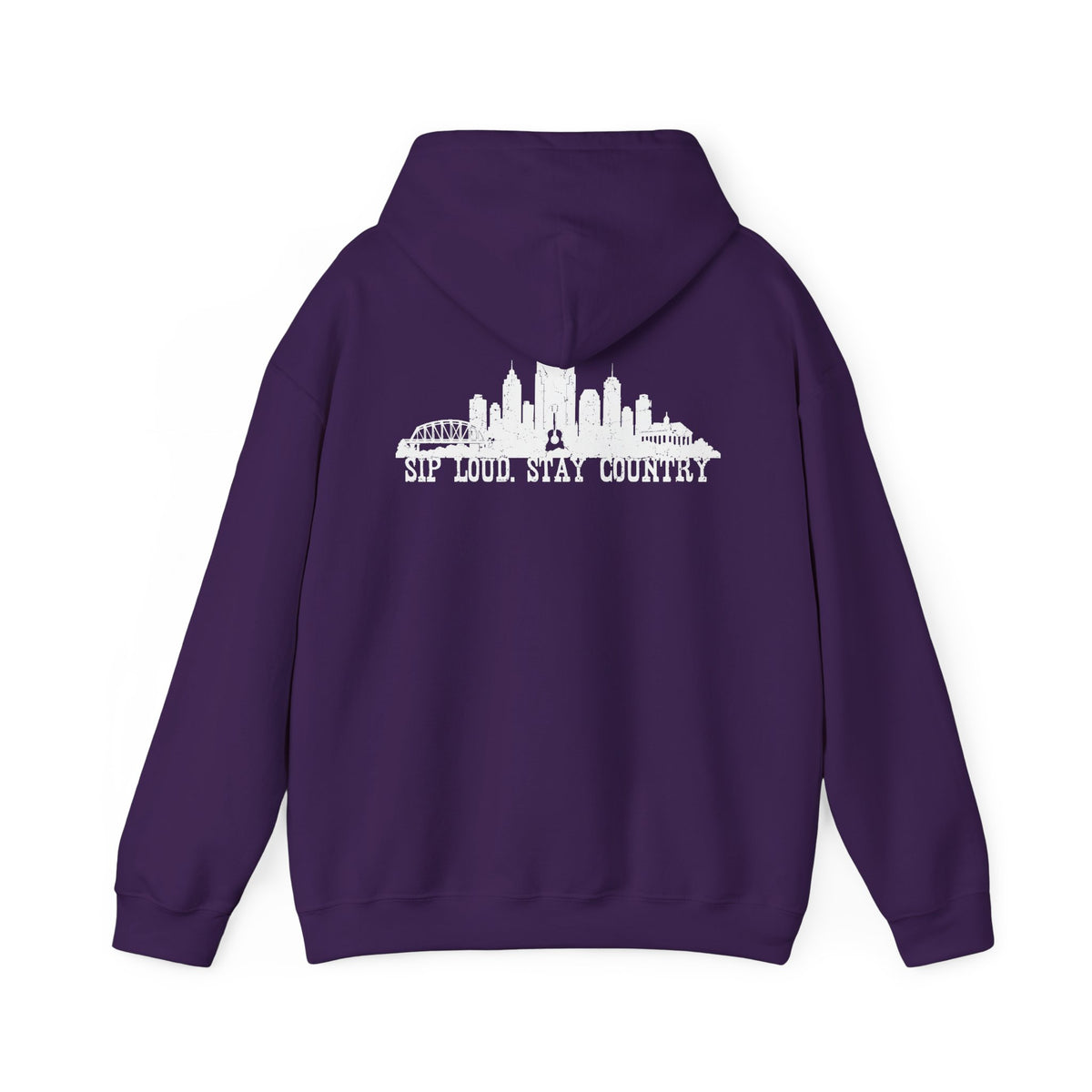 Nashville Drinking Club Hoodie – Skyline Back Print, Est. 1896