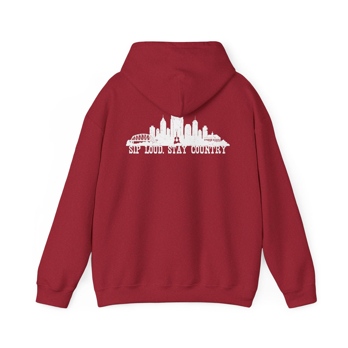 Nashville Drinking Club Hoodie – Skyline Back Print, Est. 1896