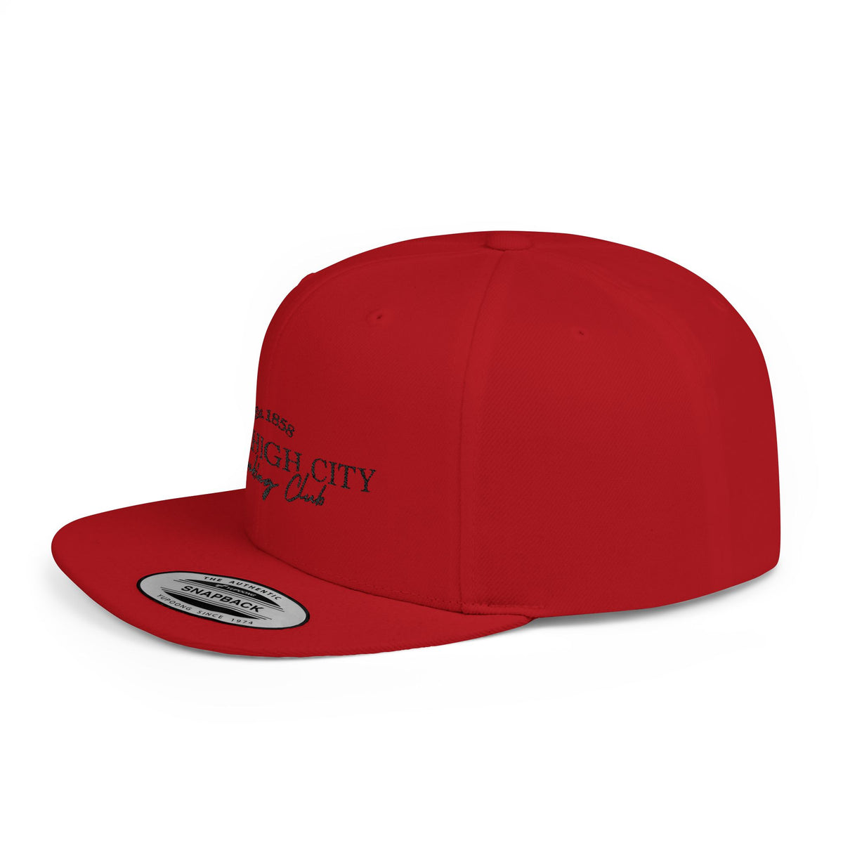 Flat Bill Snapback Hat — "Mile High City Drinking Club" Embroidered Trucker Cap