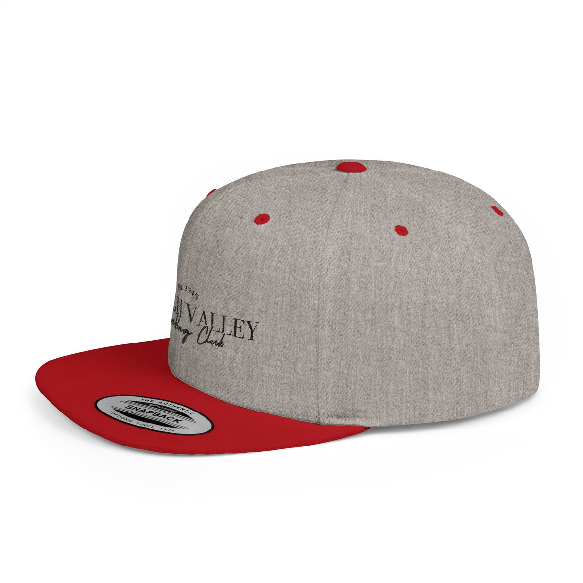 Flat Bill Snapback — Lehigh Valley Drinking Club Embroidered Hat