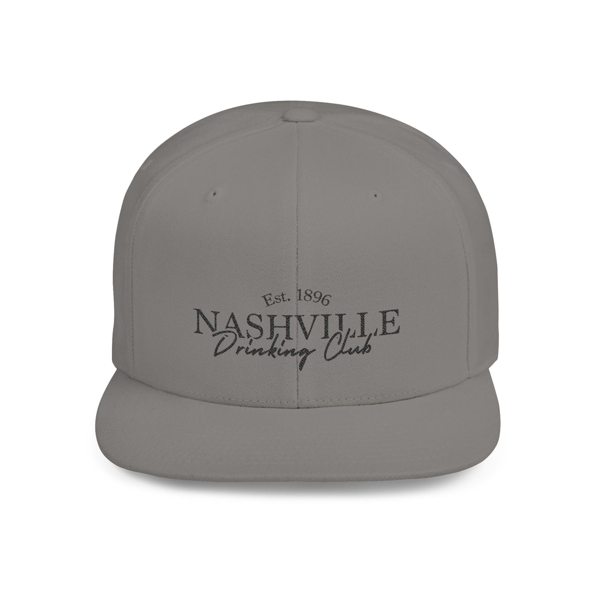 Nashville Drinking Club Flat Bill Snapback Hat