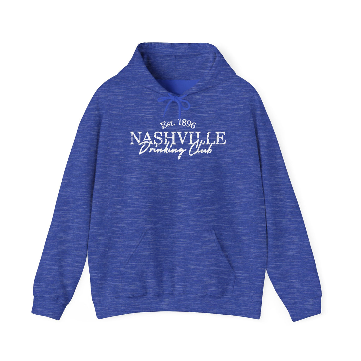 Nashville Drinking Club Hoodie – Skyline Back Print, Est. 1896